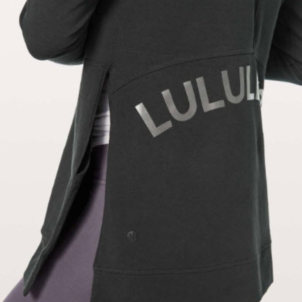 *RARE* Lululemon Cut Above Hoodie (Expression) black size 8 - Picture 10 of 11